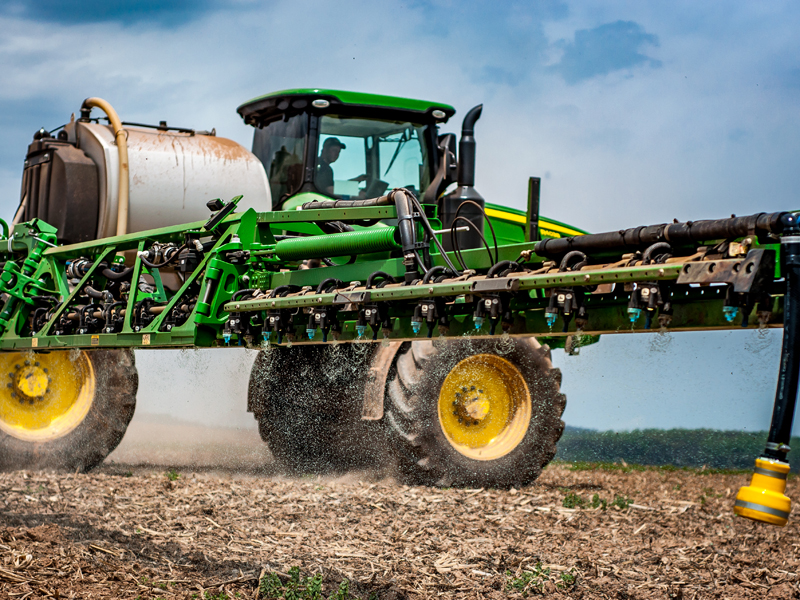 Machinery applying something to field