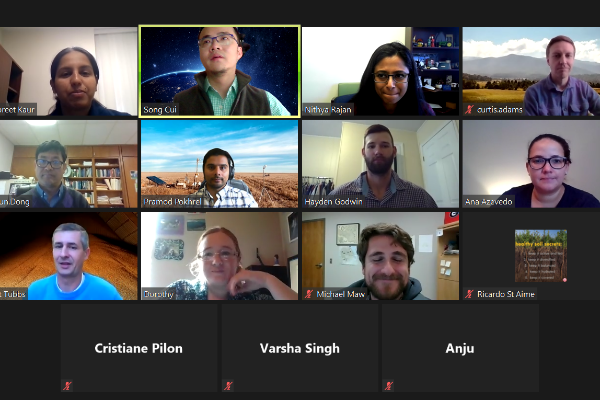 Screenshot of Zoom meeting with attendees