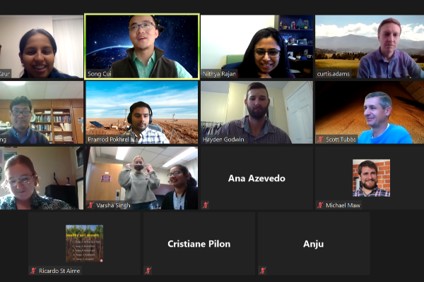 Screenshot of Zoom meeting with attendees