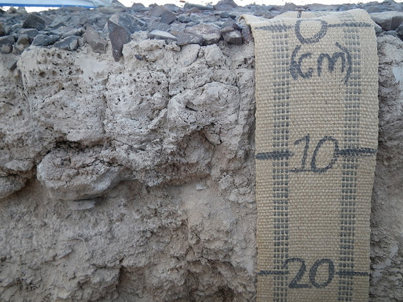 soil profile.